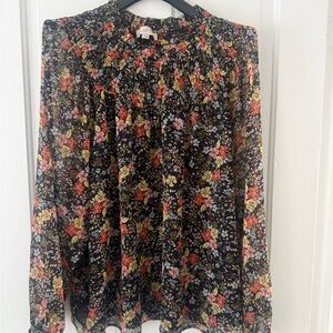 Loft Floral Long Sleeve Top
